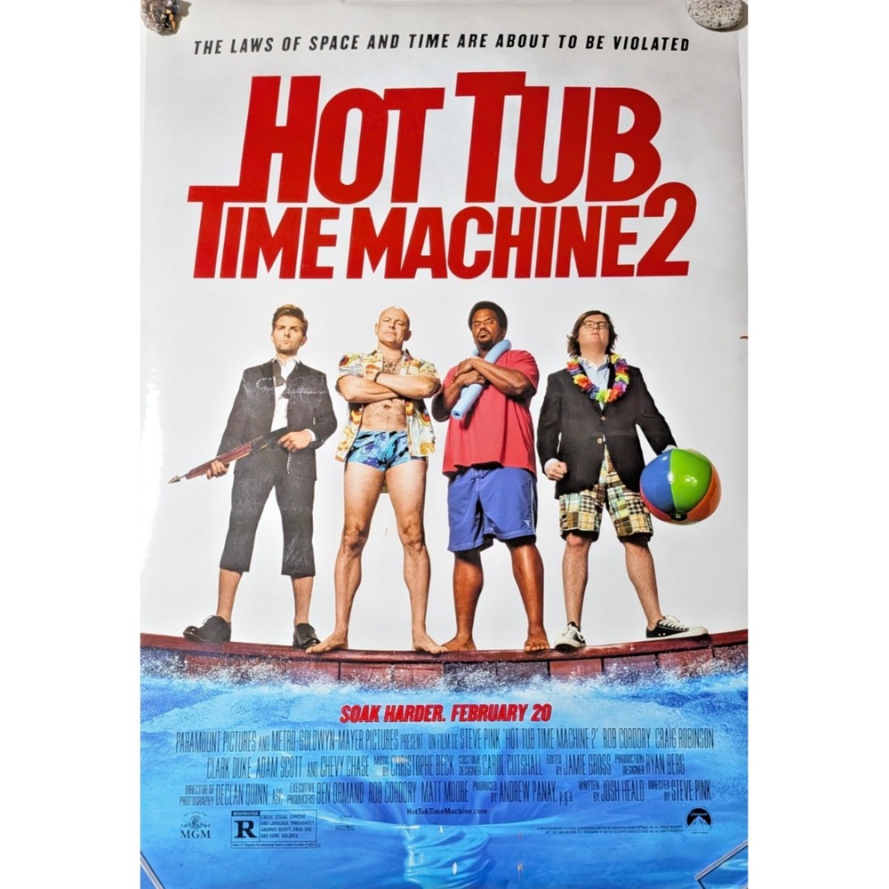 Hot Tub Time Machine 2 -  2015 movie poster Original DS One 27x40 Double Side